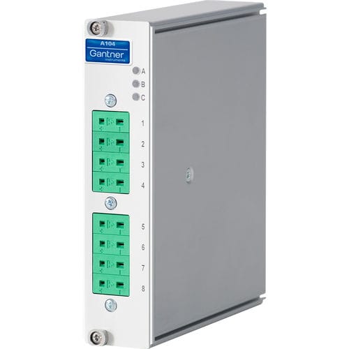 Module d'E/S analogique - Q.brixx XE A104 TCK - Gantner Instruments - EtherCAT / à 8 entrées analogiques / encastrable
