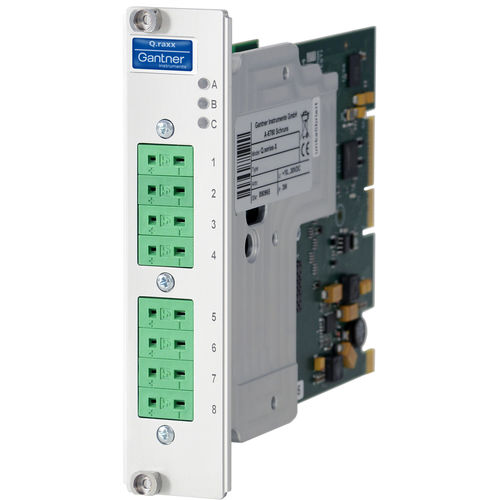 Module d'E/S analogique - Q.raxx XE A104 TCK - Gantner Instruments - EtherCAT / à 8 entrées analogiques / encastrable