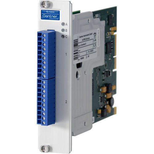 Module d'E/S analogique - Q.raxx XE A107 - Gantner Instruments - EtherCAT / à 4 entrées analogiques / universel