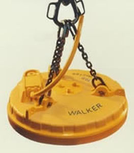 Électroaimant de levage à commutation électrique - SCRAPMASTER® D series - WALKER MAGNETICS - pour manutention de ferraille / de débris ferreux / circulaire
