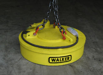 Électroaimant de levage à commutation électrique - LM Fabricated  series - WALKER MAGNETICS - pour manutention de ferraille / de débris ferreux / circulaire