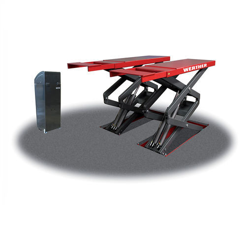 Pont élévateur à doubles ciseaux - STRATOS S39 - WERTHER - SOLLEVAMENTO - 4 tonnes / électrohydraulique / pour voiture