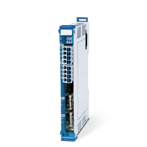 Module d'entrée numérique - DM 822 - SIGMATEK GmbH & Co KG - à 2 E / 8 entrées numériques / de pression différentielle