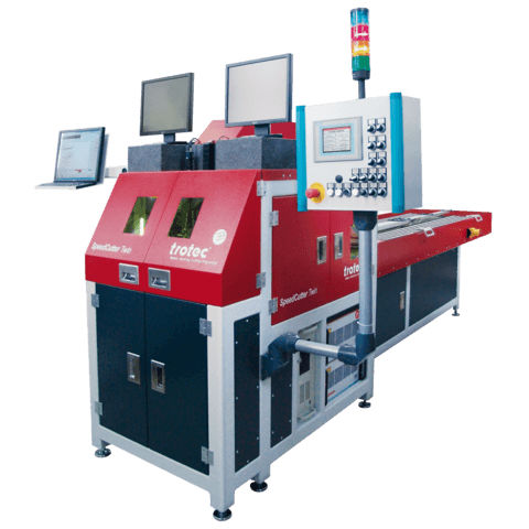 Système de découpe laser - SpeedCutter Twin - Trotec Laser GmbH - de tubes / à commande numérique / à chargement automatisé