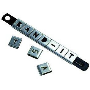 Étiquette d'identification - AE0 series   - BAND-IT - en acier inoxydable / rectangulaire
