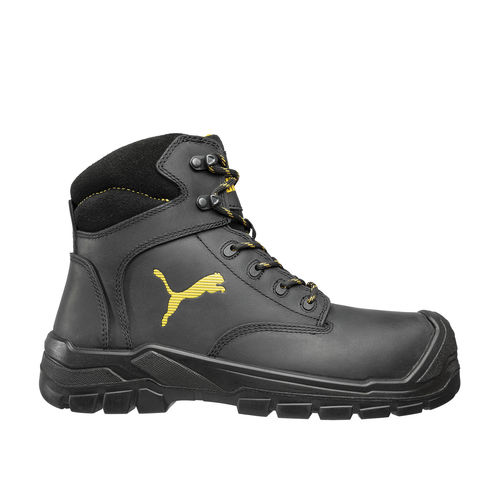 Bottes de sécurité pour chantier - BORNEO BLACK MID - PUMA SAFETY SHOES - antidérapante / antiperforation / antichaleur
