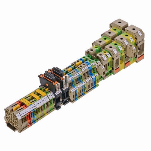 Bloc de jonction sur rail-DIN - SRK - CONTA-CLIP Verbindungstechnik GmbH - à connexion à vis