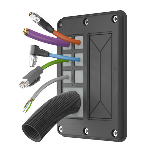Plaque d'entrée de câble IP66 - KDS-FP series - CONTA-CLIP Verbindungstechnik GmbH - modulaire / pour armoire électrique / pour câbles pré-assemblés
