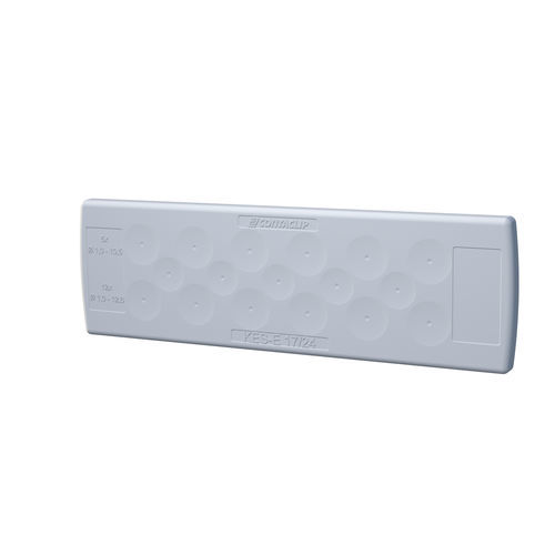 Plaque d'entrée de câble IP54 - KES-E series - CONTA-CLIP Verbindungstechnik GmbH - pour armoire électrique / pour applications hygiéniques