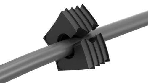 Passe-câble en TPE - KDS-DE-RAIL - CONTA-CLIP Verbindungstechnik GmbH - obturé / séparable / antitraction