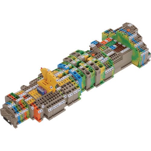 Bloc de jonction sur rail-DIN - ZRK/ZSL - CONTA-CLIP Verbindungstechnik GmbH - à connexion à ressort