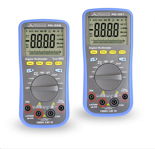 Multimètre numérique - PD-350, PD-351, PD-352 - PROMAX ELECTRONICA - portable / 1000 V / 20 A