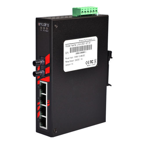 Commutateur Ethernet non administrable - LNX-0501-ST-M - Antaira Technologies - 5 ports / sur rail DIN / mural