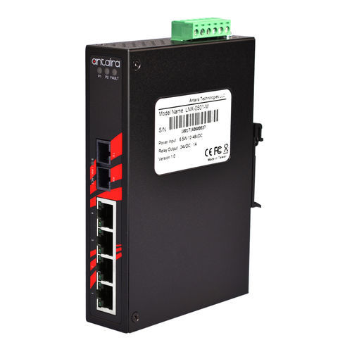 Commutateur Ethernet non administrable - LNX-0501-S3 - Antaira Technologies - 5 ports / sur rail DIN / montage mural
