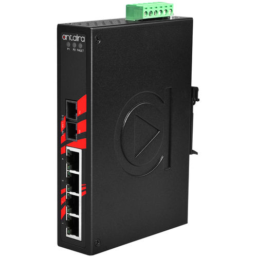 Commutateur Ethernet non administrable - LNX-0501-M-T - Antaira Technologies - 5 ports / sur rail DIN / montage mural