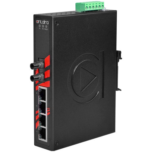 Commutateur Ethernet non administrable - LNX-0501-ST-S3 - Antaira Technologies - 5 ports / sur rail DIN / mural