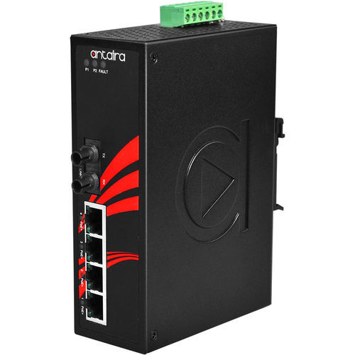 Commutateur Ethernet non administrable - LNP-0501-ST-S3-24-T - Antaira Technologies - 5 ports / fast ethernet / encastrable