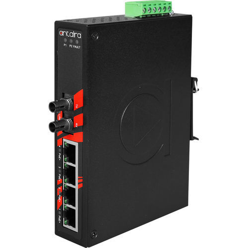 Commutateur Ethernet non administrable - LNP-0501-ST-S3 - Antaira Technologies - 5 ports / fast ethernet / encastrable