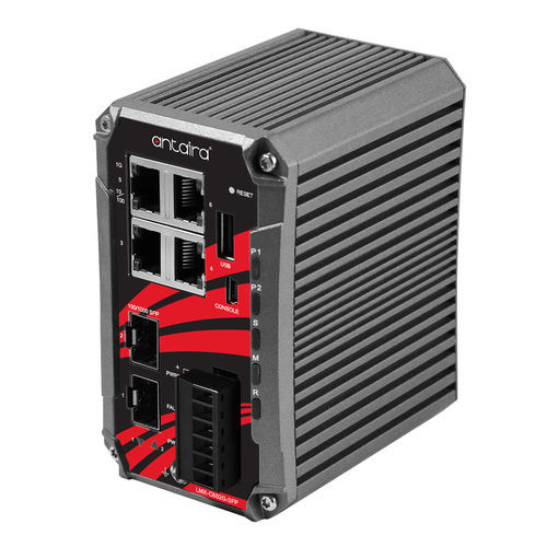 Commutateur Ethernet administrable - LMX-C602G-SFP-V2 - Antaira Technologies - 6 ports / de niveau 3 / Gigabit Ethernet