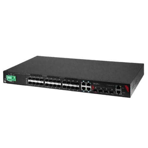 Commutateur Ethernet administrable - LMX-3228G-10G-SFP-DC - Antaira Technologies - 32 ports / Gigabit Ethernet / gigabit