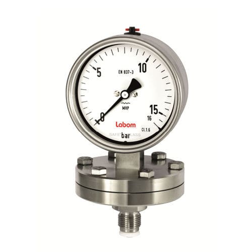 Manomètre analogique - BA2 series - LABOM Mess- und Regeltechnik GmbH - fileté / à bride / en acier inoxydable