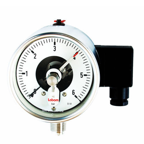 Manomètre analogique - BE4 series - LABOM Mess- und Regeltechnik GmbH - fileté / en acier inoxydable / à tube de Bourdon