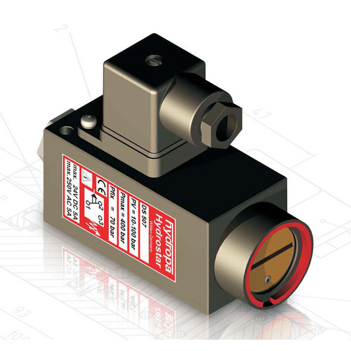 Pressostat à piston - DS-507 / 502 series - Hydropa - pour huile / réglable