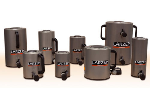 Vérin hydraulique - xDAH series - Larzep - double effet / en aluminium / à piston creux