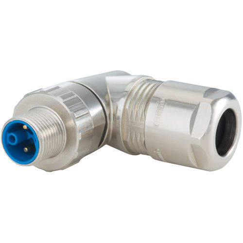 Connecteur de câble électrique - A712-7 series - HUMMEL - d'alimentation électrique / à angle droit / M12