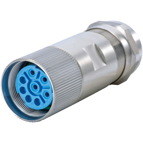 Connecteur d'alimentation électrique - 7.554 series - HUMMEL - DIN / circulaire / verrouillable par vis