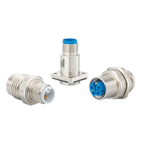 Connecteur d'alimentation électrique - A712-7 series - HUMMEL - circulaire / verrouillable par vis / M12
