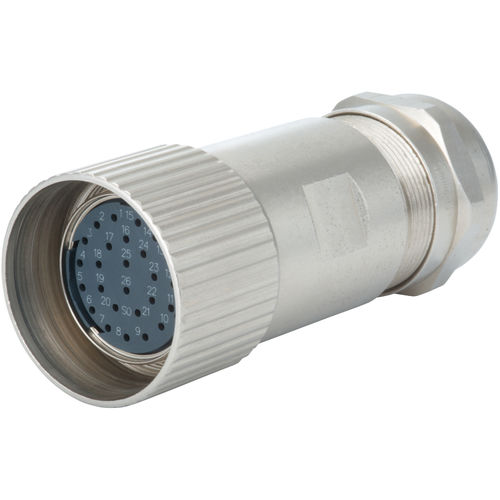 Connecteur de câble électrique - 7.110 series - HUMMEL - de données / circulaire / verrouillable par vis