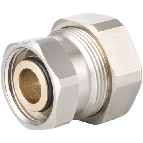 Adaptateur hydraulique pour tuyaux - 2 353 series - HUMMEL - fileté / en laiton nickelé