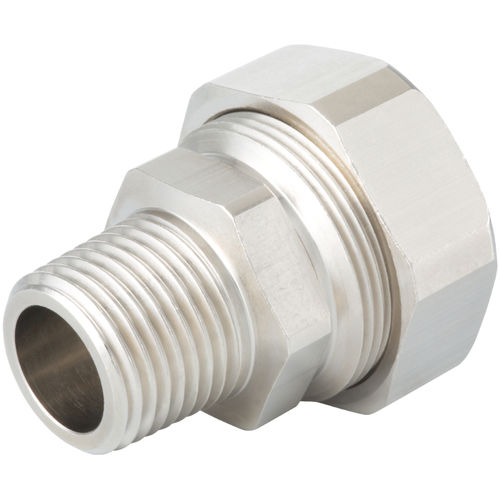 Adaptateur hydraulique pour tuyaux - 2 355 series - HUMMEL - fileté / en laiton nickelé
