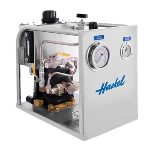 Groupe de pompage de test - Test Pac - Haskel - à piston / pour gaz / actionné par air