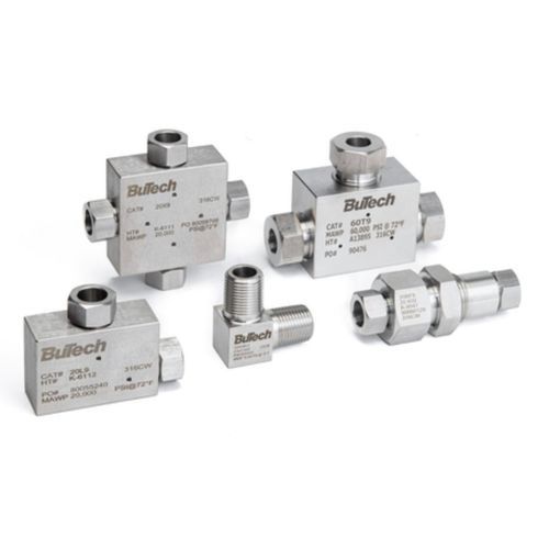 Manchon autobuté de traversée de cloison - 20 series - Haskel - de couplage / fileté / en inox