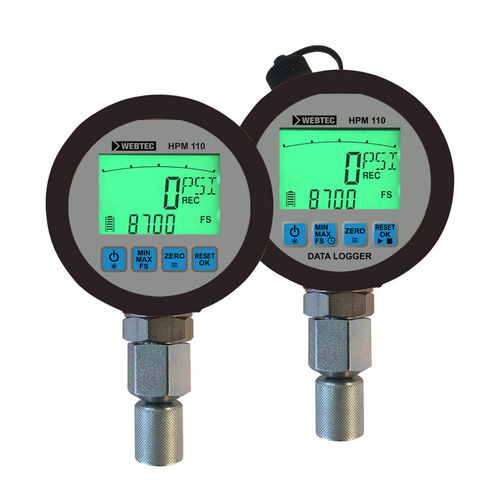 Manomètre différentiel - SR-HPM-110 series - Webtec - numérique / fileté / en acier inoxydable