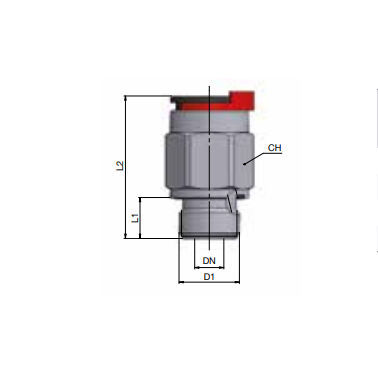 Connecteur hydraulique - R1A3ZF106I-0404 - ALFAGOMMA - enfichable / en métal