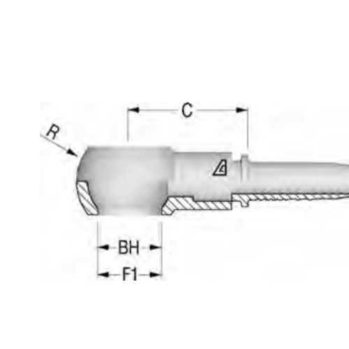 Raccord hydraulique - H1230910 - ALFAGOMMA - banjo / ORFS / en métal