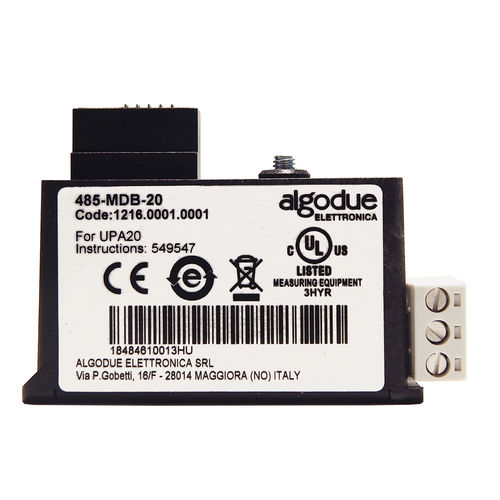 Module de communication RS-485 - 485-MDB-20, 1DO-20, 1DO-3DI-20 - Algodue Elettronica - Modbus