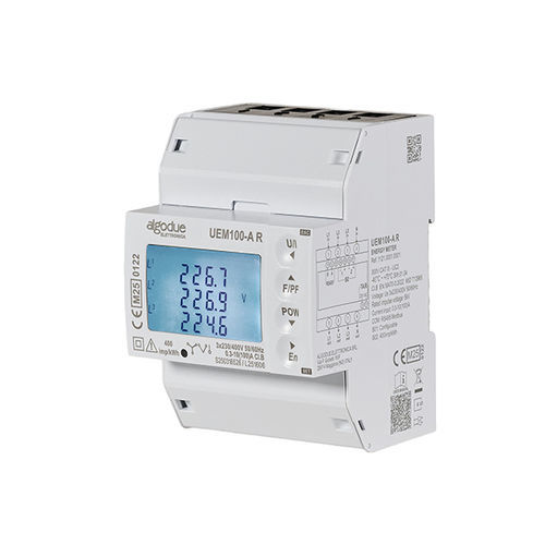 Compteur d'énergie électrique triphasé - UEM100 - Algodue Elettronica - sur rail DIN / sortie à impulsion / certifié MID