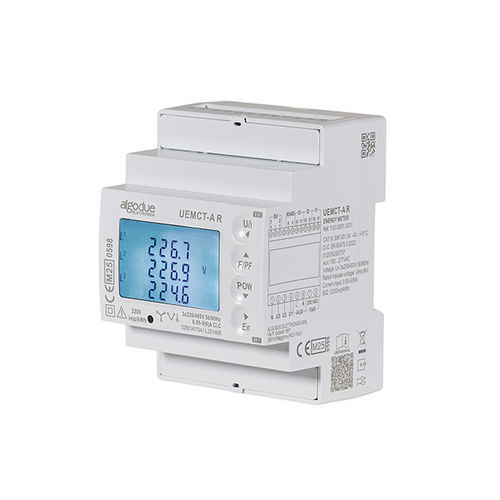 Compteur d'énergie électrique triphasé - UEMCT - Algodue Elettronica - pour montage sur panneau / sortie à impulsion / avec afficheur LCD