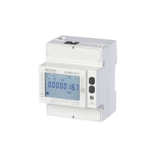 Compteur d'énergie électrique triphasé - UEM80-4D E - Algodue Elettronica - sur rail DIN / avec enregistreur de données / 50 Hz