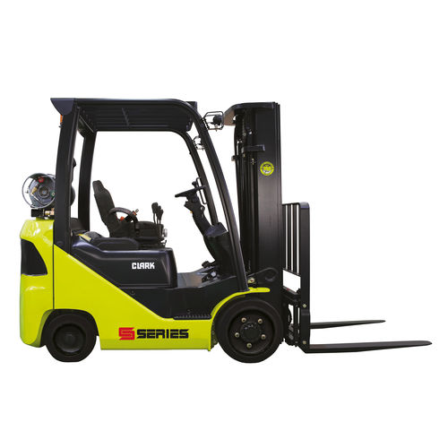 Chariot élévateur GPL - S series - CLARK Material Handling - à conducteur porté assis / de manutention / compact