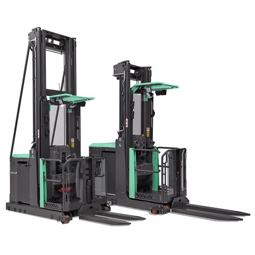 Chariot préparateur de commandes pour entrepôt - OPB series - Mitsubishi Forklift Trucks - électrique / à grande hauteur / à fourche élévatrice