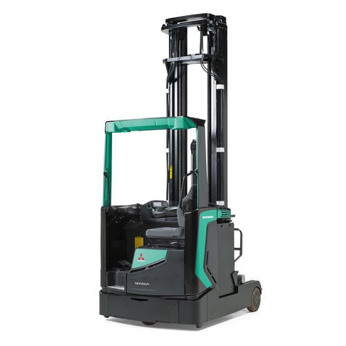 Chariot élévateur à mât rétractable pour entrepôt - RB14-25N2 Series - Mitsubishi Forklift Trucks - électrique / à position assise de côté / de manutention
