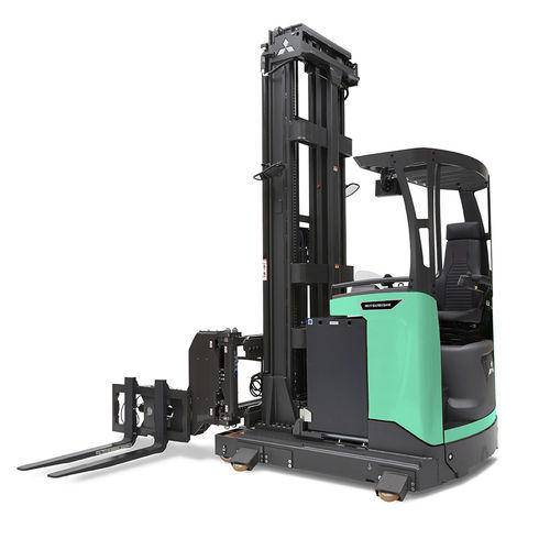 Chariot élévateur à mât rétractable pour allée étroite - THD13-15N3 Series  - Mitsubishi Forklift Trucks - électrique / à conducteur porté assis / VNA