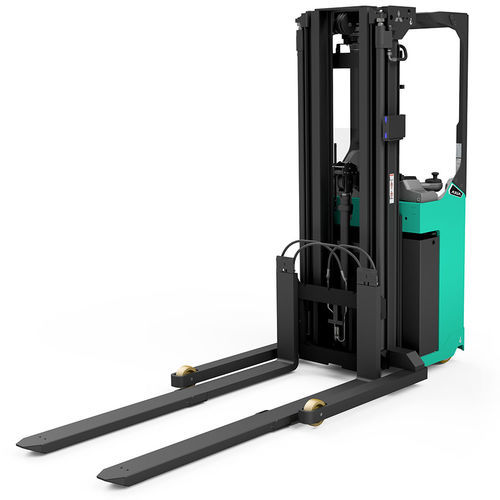Gerbeur électrique - AXiA XL SBR12N2TF - Mitsubishi Forklift Trucks - à conducteur porté debout / 24 V / pour entrepôt