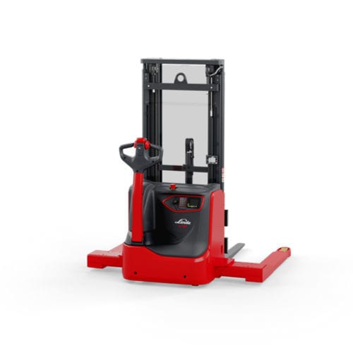 Gerbeur électrique - L1 AS series - Linde Material Handling - à conducteur accompagnant / 24 V / pour entrepôt