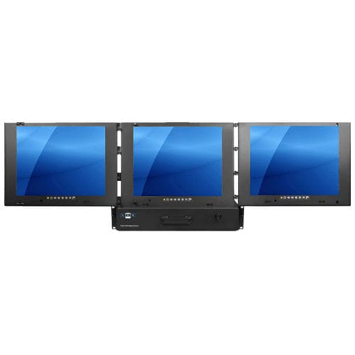Rack-tiroir 19" - RPM-AV19 series - Acnodes Corporation - à affichage multiple / console / clavier